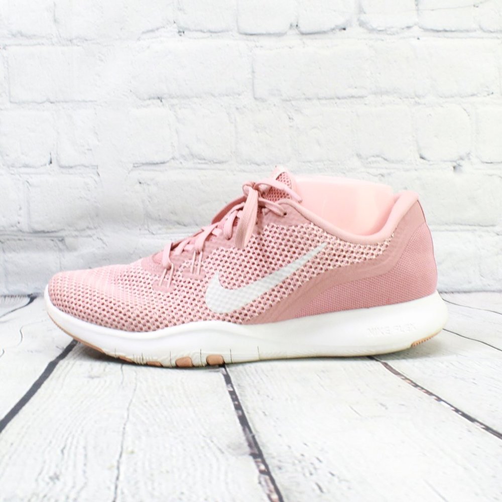 Nike Flex Trainer 7 Pink Mesh Lightweight Breathable Cross Training Shoe Size 9 - Picture 1 of 9